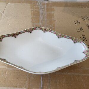 ELITE WORKS LIMOGES FRENCH PORCELAIN SERVING DISH 1891-1914 ANTIQUE GUC "BIN C"